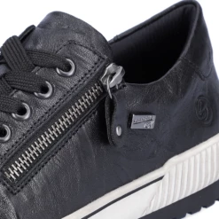 Remonte D0700 Maditta 00 Sneaker Black Leather (Women's) -Johns Runwalk Shop Blk 11