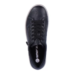 Remonte D0700 Maditta 00 Sneaker Black Leather (Women's) -Johns Runwalk Shop Blk 4 bd46065f f0ad 47ed aeb1 7496c19e3bed