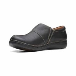 Clarks Un Loop Ave Slip-On Black Leather (Women's) -Johns Runwalk Shop Blk 4 fcaa416e 6163 4c4c 8ba7 53db49e09edf