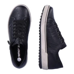 Remonte D0700 Maditta 00 Sneaker Black Leather (Women's) -Johns Runwalk Shop Blk 9