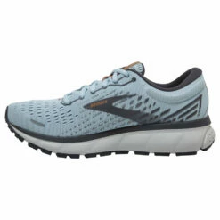 Brooks Ghost 13 Sneaker Light Blue/Blackened Pearl/White (Women's) -Johns Runwalk Shop Blu Wht 3