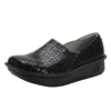 Alegria Debra Black Score Slip-On Clog (Women's)
