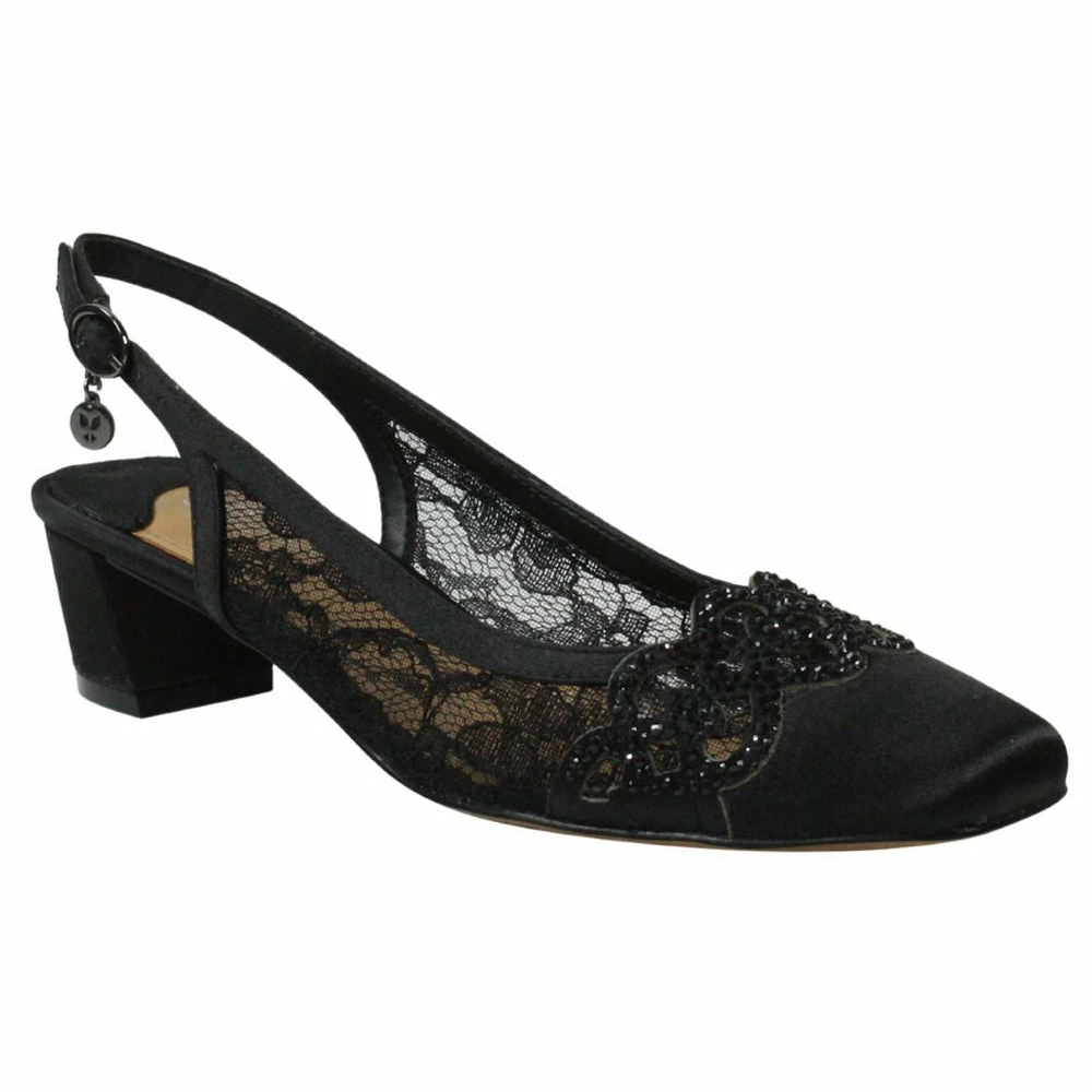 J Renee Faleece Heel Black Lace (Women's) 3 J Renee Faleece Heel Black Lace (Women's)