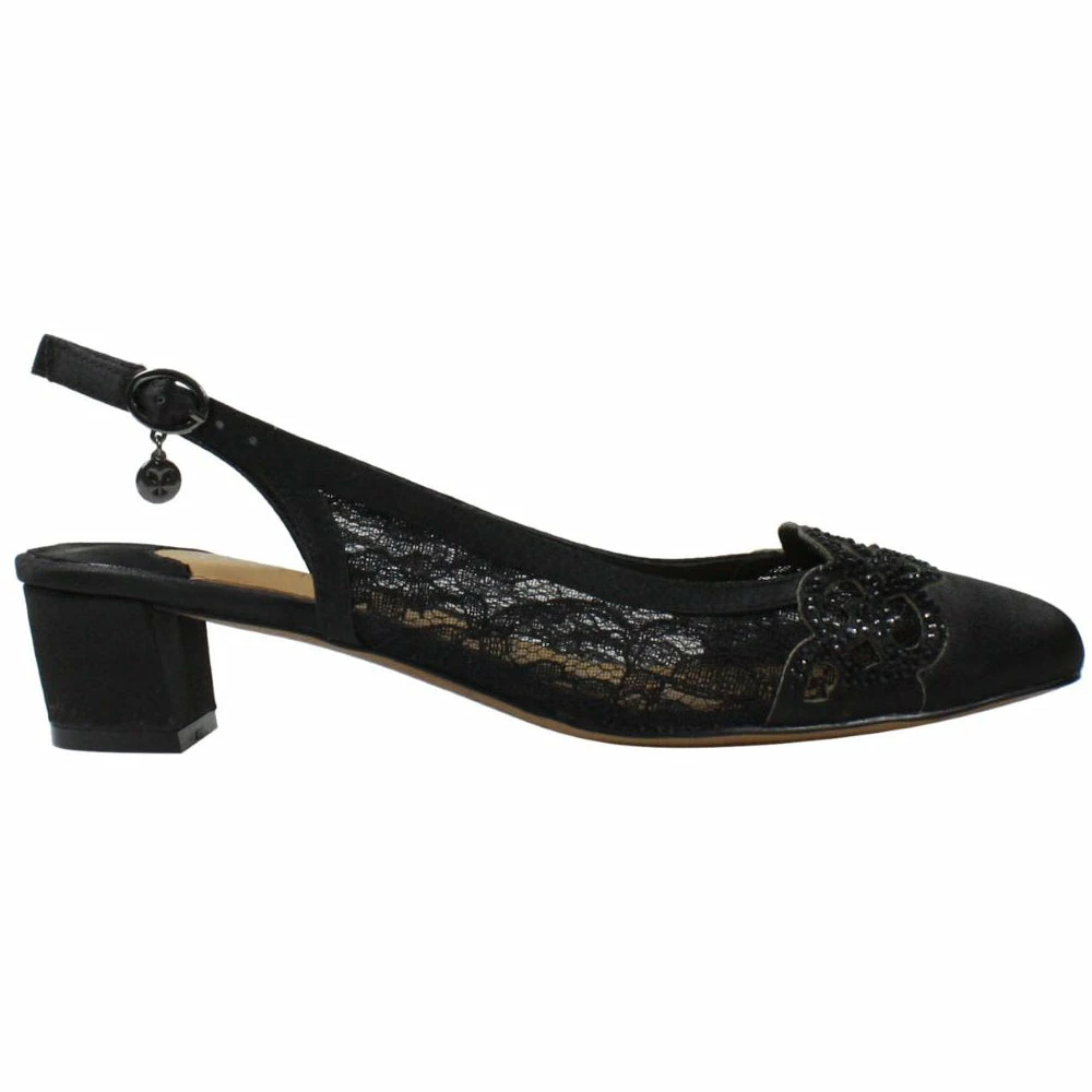 J Renee Faleece Heel Black Lace (Women's) 5 J Renee Faleece Heel Black Lace (Women's) - Image 3