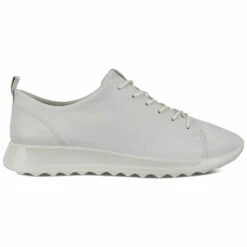 Ecco Flexure Runner White Leather (Women's) -Johns Runwalk Shop FlexRunner Wht 3 025fa784 a8f1 46dd a474 cde8ceea7234