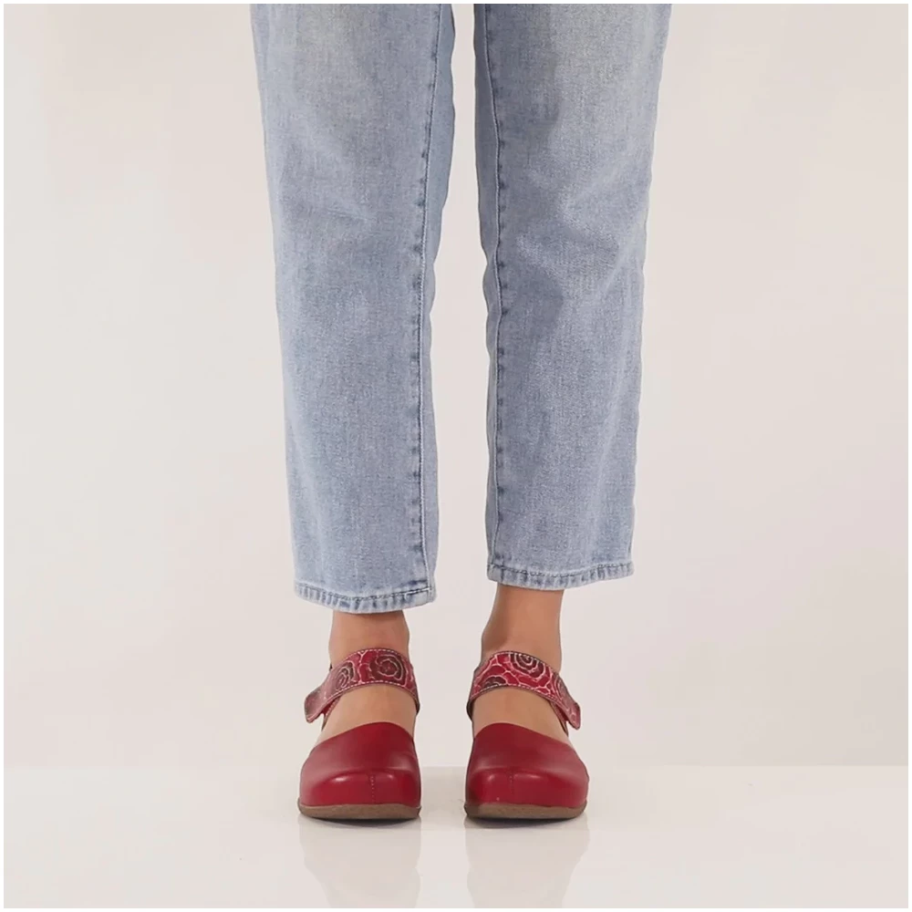 L'Artiste By Spring Step Gloss-Pansy Red Leather Mary Jane (Women's) 11 L'Artiste By Spring Step Gloss-Pansy Red Leather Mary Jane (Women's) - Image 9