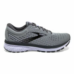 BROOKS Women's Ghost 13 Grey/Pearl/Purple -Johns Runwalk Shop GreyPearl 3