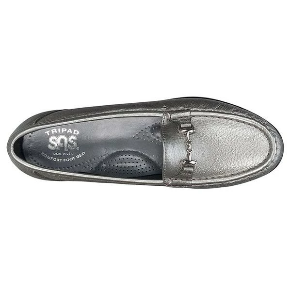 SAS Metro Loafer Pewter Leather (Women's) 5 SAS Metro Loafer Pewter Leather (Women's) - Image 3