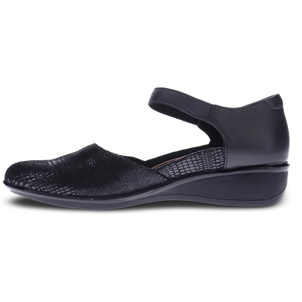 Revere Osaka Black Lizard Mary Jane Shoe (Women's) 4 Revere Osaka Black Lizard Mary Jane Shoe (Women's) - Image 2