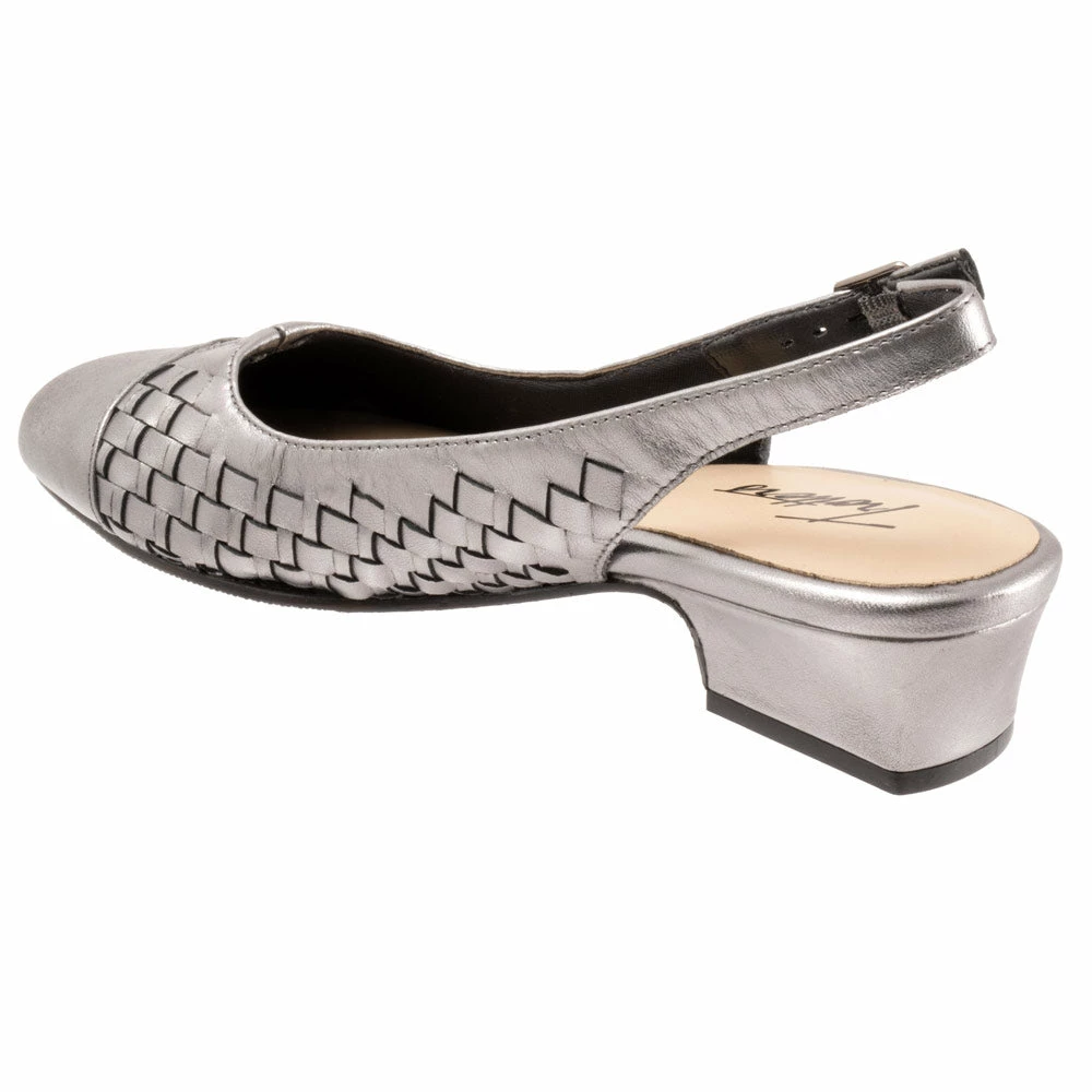 Trotters Dea Woven Slingback Pewter (Women's) 5 Trotters Dea Woven Slingback Pewter (Women's) - Image 3