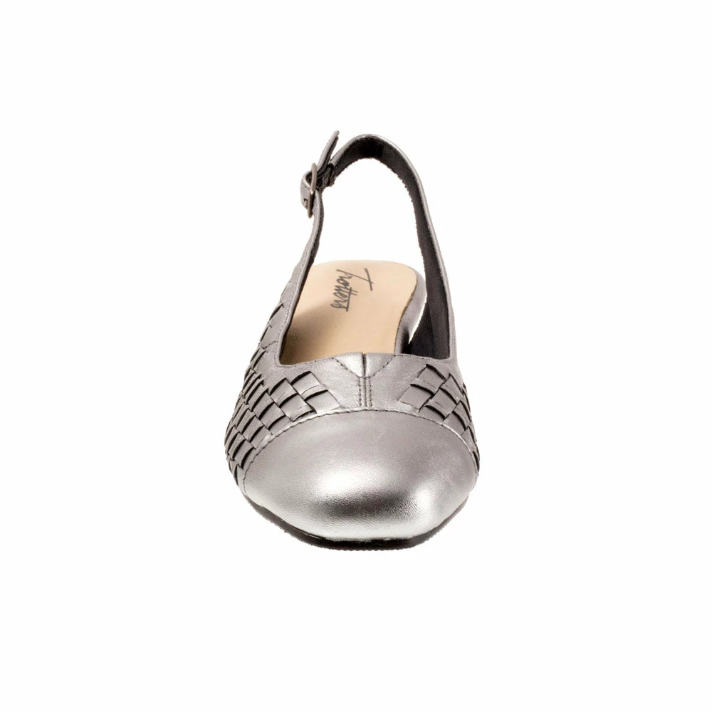 Trotters Dea Woven Slingback Pewter (Women's) 6 Trotters Dea Woven Slingback Pewter (Women's) - Image 4
