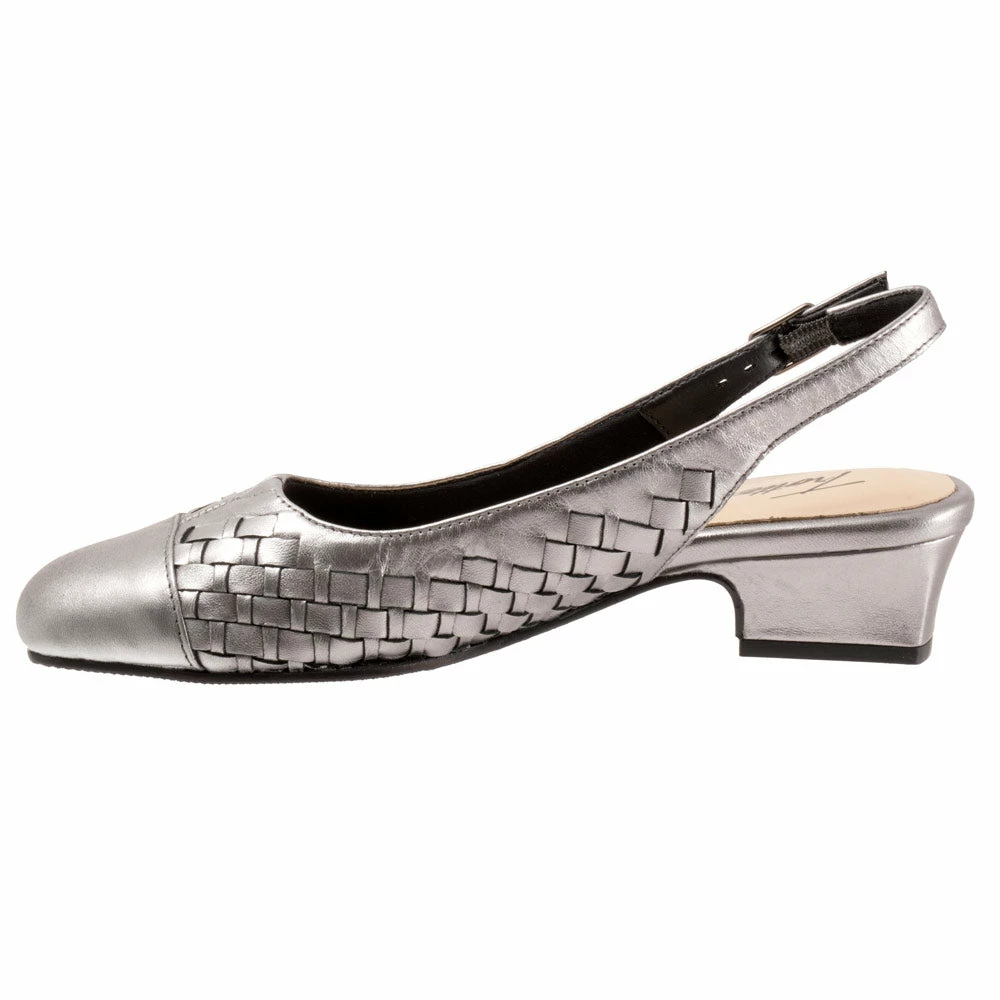 Trotters Dea Woven Slingback Pewter (Women's) 9 Trotters Dea Woven Slingback Pewter (Women's) - Image 7