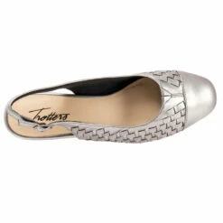 Trotters Dea Woven Slingback Pewter (Women's) 15 Trotters Dea Woven Slingback Pewter (Women's) -Johns Runwalk Shop Pew 9