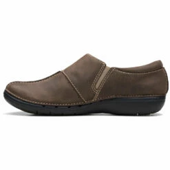 Clarks Un Loop Ave Slip-On Taupe Leather (Women's) -Johns Runwalk Shop Tau 5 7732caab 4f71 4a2e a718 a55e9785f864