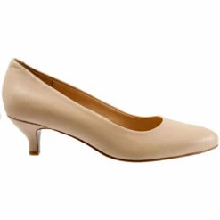 Trotters Kiera Heel Nude Leather (Women's) -Johns Runwalk Shop Trot.Kie .3