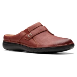 Clarks Un Loop Ease Chestnut Leather Mule (Women's)