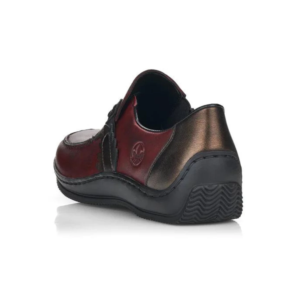 Rieker L1759 Burgundy Leather Slip-On (Women's) 7 Rieker L1759 Burgundy Leather Slip-On (Women's) - Image 5