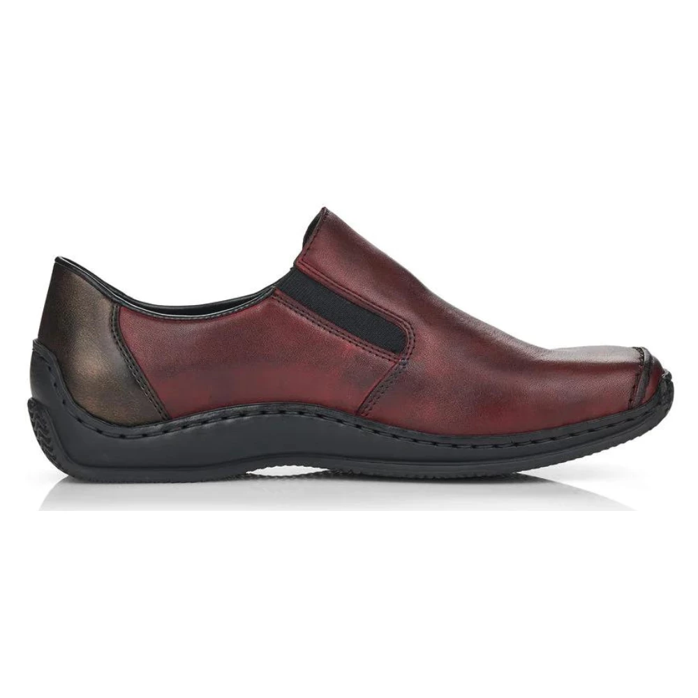 Rieker L1759 Burgundy Leather Slip-On (Women's) 4 Rieker L1759 Burgundy Leather Slip-On (Women's) - Image 2