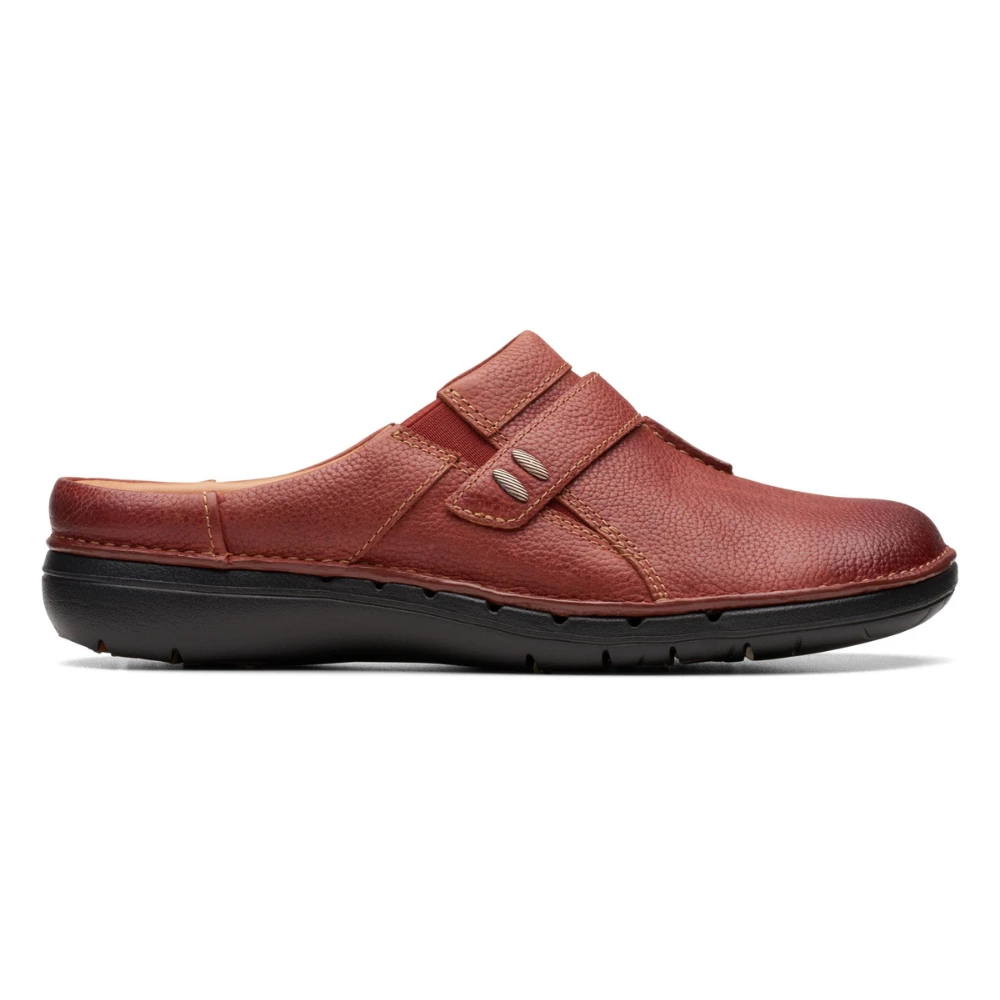 Clarks Un Loop Ease Chestnut Leather Mule (Women's) 4 Clarks Un Loop Ease Chestnut Leather Mule (Women's) - Image 2