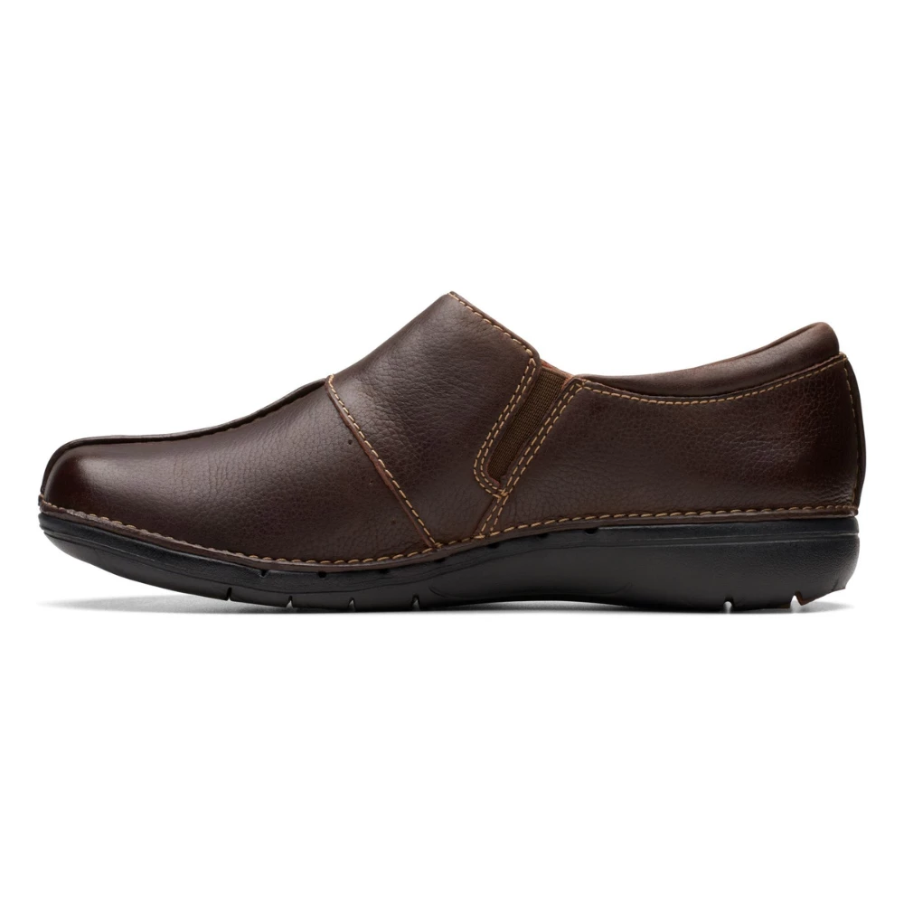 Clarks Un Loop Ave Dark Brown Leather Slip-On (Women's) 6 Clarks Un Loop Ave Dark Brown Leather Slip-On (Women's) - Image 4