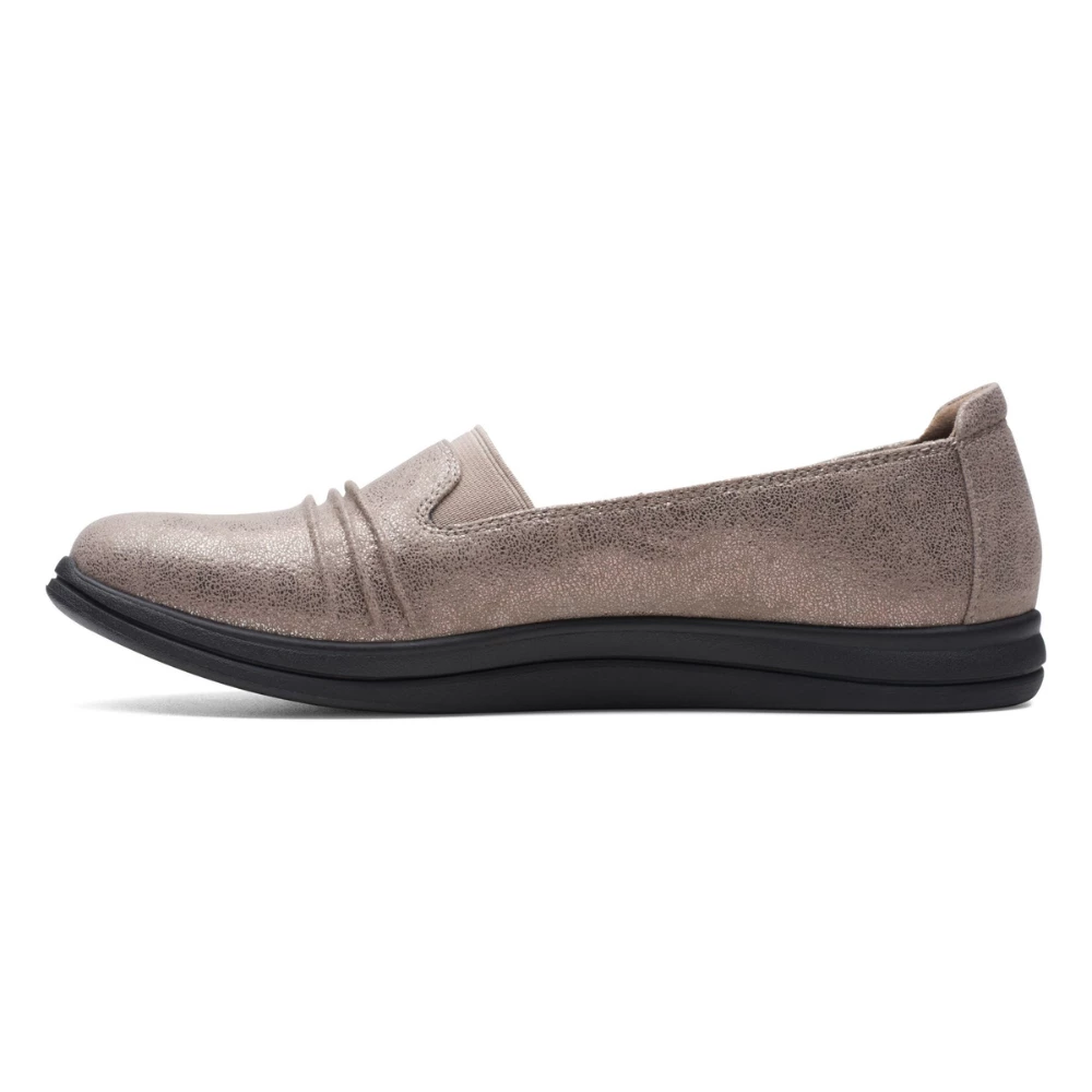 Clarks Breeze Sol Taupe Metal Slip-On (Women's) 6 Clarks Breeze Sol Taupe Metal Slip-On (Women's) - Image 4