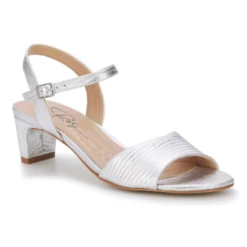 Ros Hommerson Lydia Silver Snake Evening Shoe (Women's)