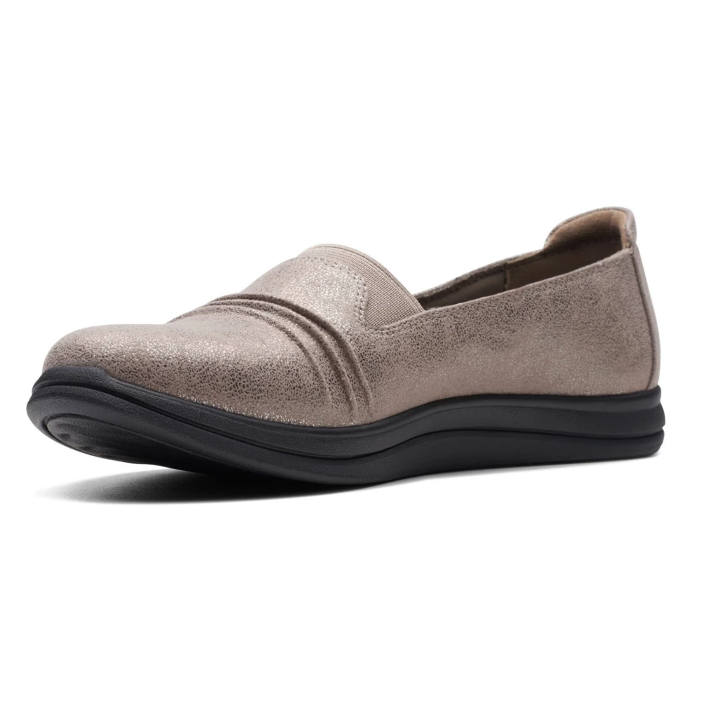 Clarks Breeze Sol Taupe Metal Slip-On (Women's) 5 Clarks Breeze Sol Taupe Metal Slip-On (Women's) - Image 3