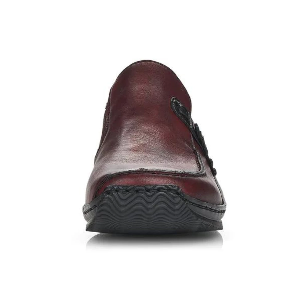 Rieker L1759 Burgundy Leather Slip-On (Women's) 6 Rieker L1759 Burgundy Leather Slip-On (Women's) - Image 4