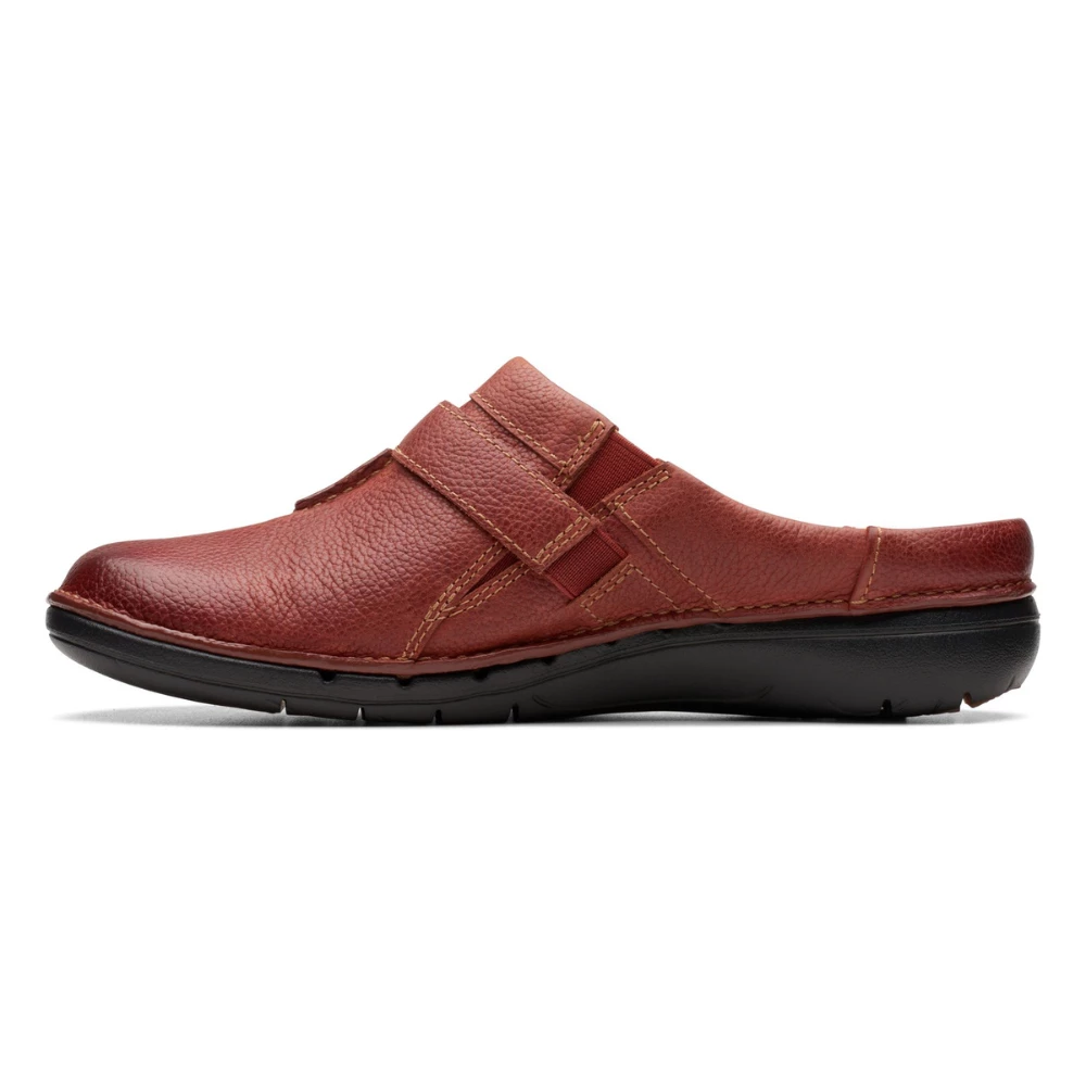 Clarks Un Loop Ease Chestnut Leather Mule (Women's) 6 Clarks Un Loop Ease Chestnut Leather Mule (Women's) - Image 4