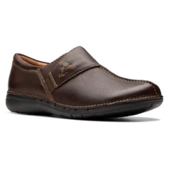 Clarks Un Loop Ave Dark Brown Leather Slip-On (Women's)