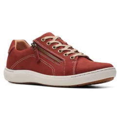 Clarks Nalle Lace Chestnut Nubuck Sneaker (Women's)