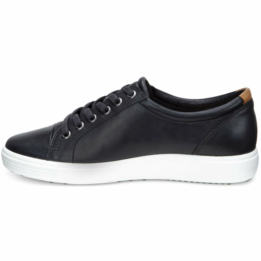 Ecco Soft 7 Black Leather Sneaker (Women's) 4 Ecco Soft 7 Black Leather Sneaker (Women's) - Image 2