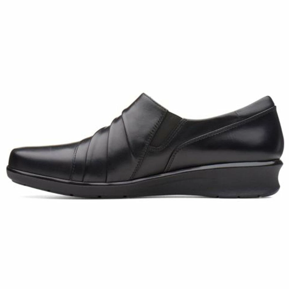 Clarks Hope Roxanne Slip-On Black Leather (Women's) 4 Clarks Hope Roxanne Slip-On Black Leather (Women's) - Image 2
