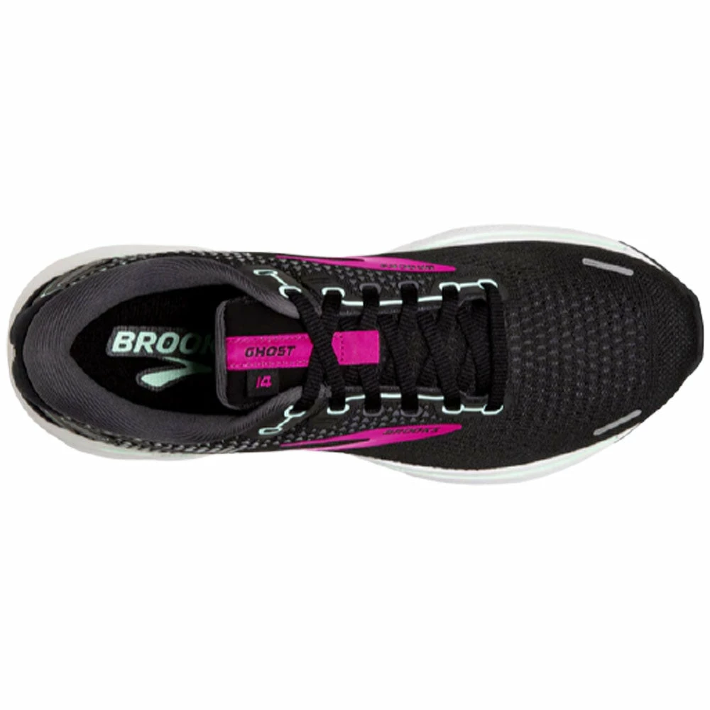 Brooks Ghost 14 Sneaker Black Pink Yucca (Women's) 6 Brooks Ghost 14 Sneaker Black Pink Yucca (Women's) - Image 4