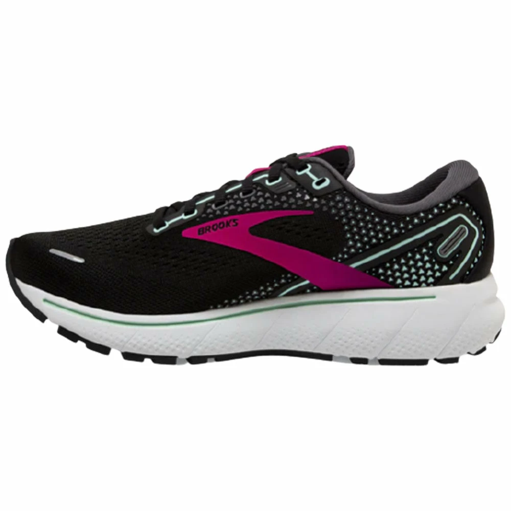 Brooks Ghost 14 Sneaker Black Pink Yucca (Women's) 5 Brooks Ghost 14 Sneaker Black Pink Yucca (Women's) - Image 3