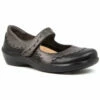 Ziera Gummibear Mary Jane Black Antique Pewter Leather (Women's) -Johns Runwalk Shop blk pewter