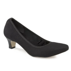 Walking Cradles Izzy Black Textured Stretch Fabric (Women's)