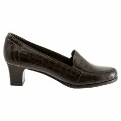 Trotters Gloria Dark Brown Croc (Women's) -Johns Runwalk Shop pic4 7a9206e0 bc94 479a 949c b140cb78f953